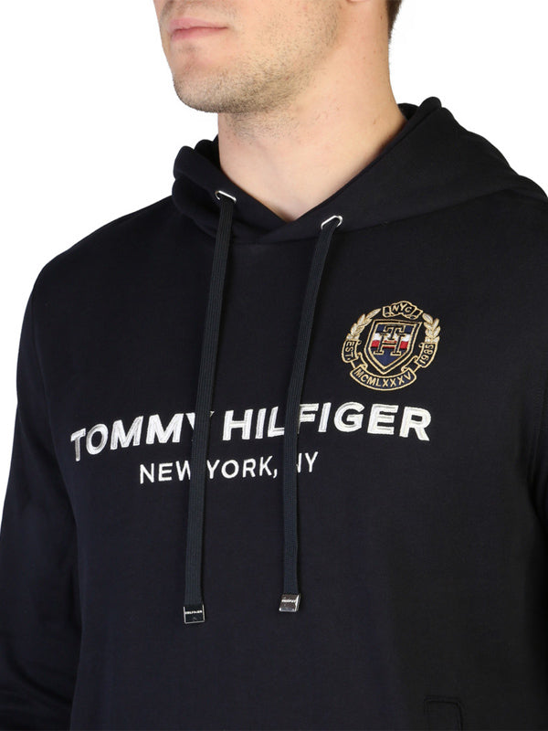 Tommy Hilfiger Icon Crest Embroidery Hoodie in Desert Sky Color 4