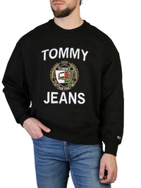 Tommy Jeans Crest Embroidery Sweater (Black) 2