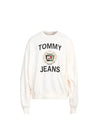 Tommy Jeans Crest Embroidery Sweater (White)