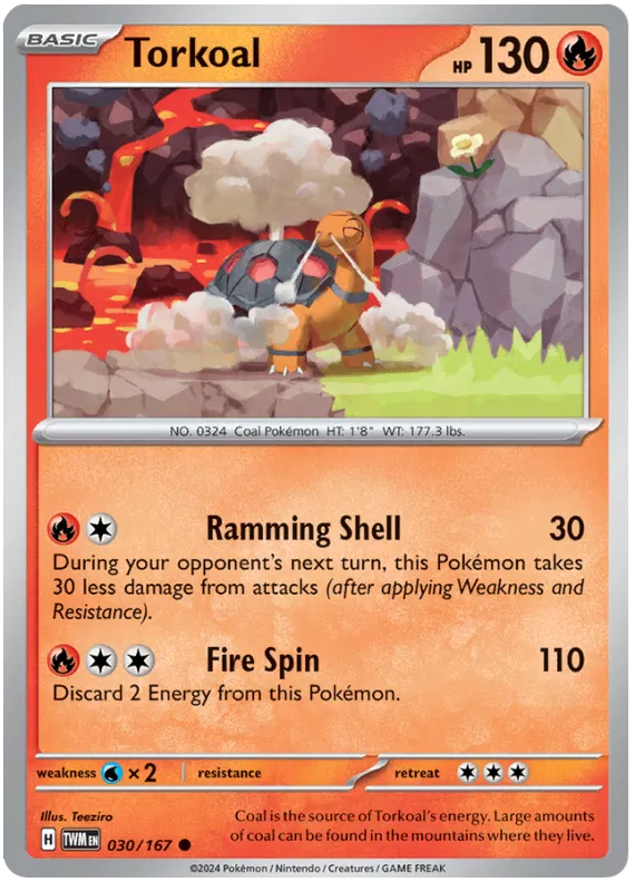 [Collector Troves] Pokemon Scarlet & Violet Twilight Masquerade Torkoal Card