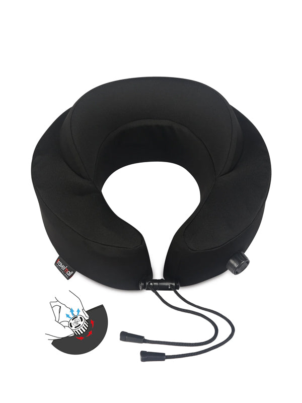 Travelmall 2-in-1 Self Inflating Premium Memory Foam Neck Pillow 3