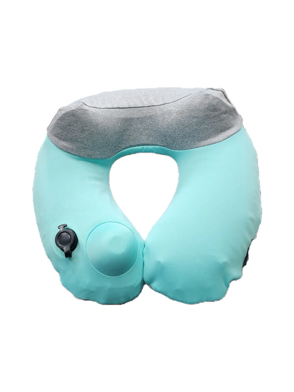 Travelmall Pocket-Sized 3D Inflatable Neck Pillow in Grey Color
