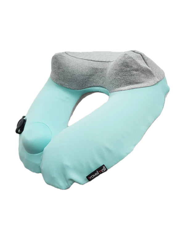 Travelmall Pocket-Sized 3D Inflatable Neck Pillow in Grey Color 2