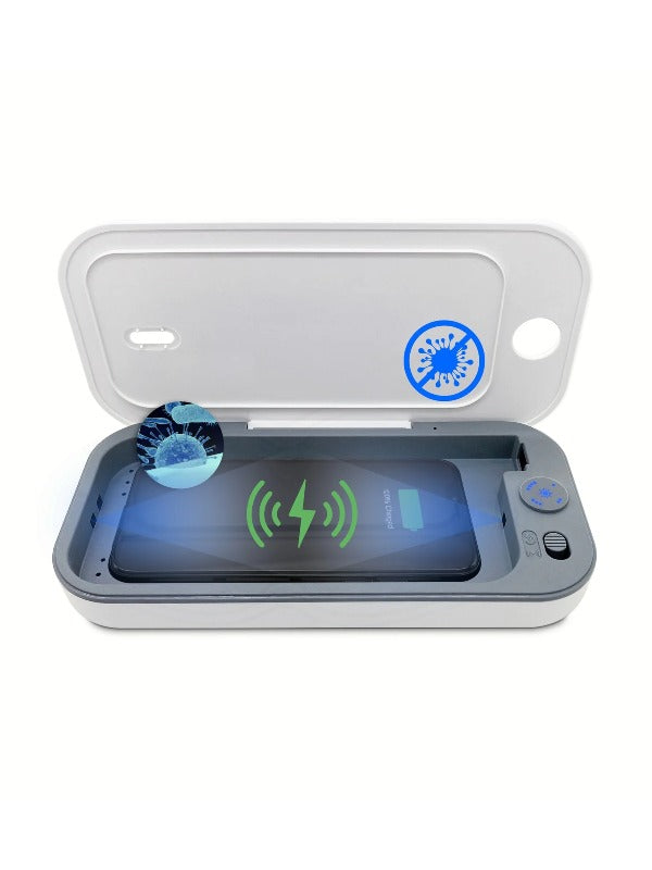 Travelmall 3-in-1 Slim Multi-functional Station UV-C Steriliser with 10W Qi Wireless Charger and Aroma Diffuser