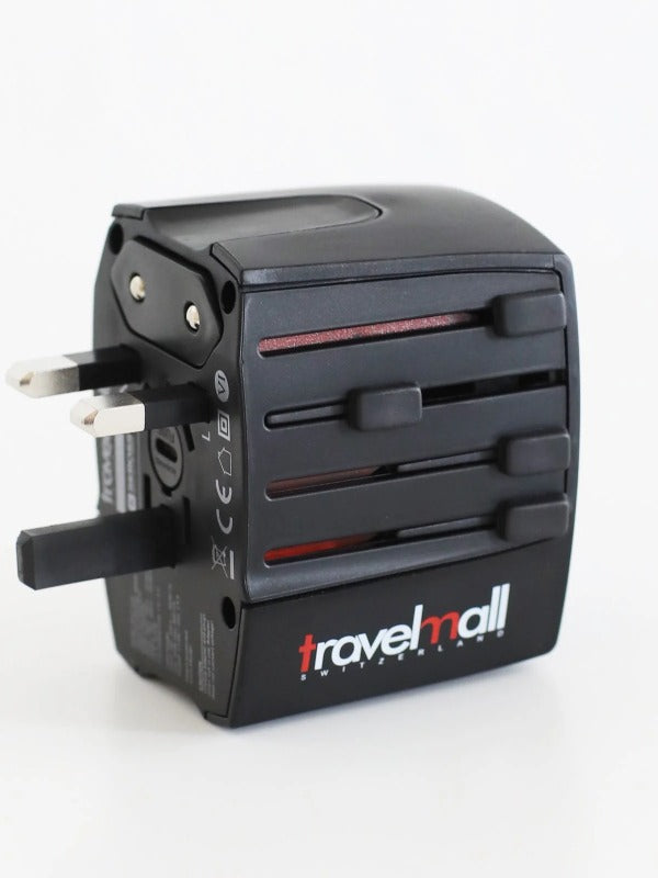 Travelmall Dual-USB Worldwide Travel Adaptor Set 4