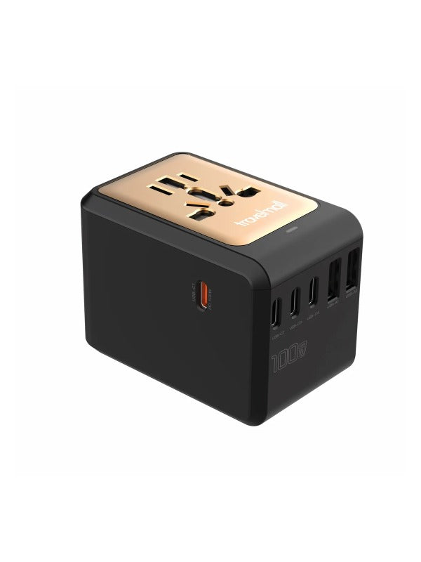 Travelmall GaN 100W PD High Performance Worldwide Travel Adaptor With 6 USB Ports 2