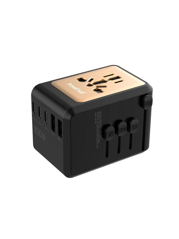 Travelmall GaN 100W PD High Performance Worldwide Travel Adaptor With 6 USB Ports 3