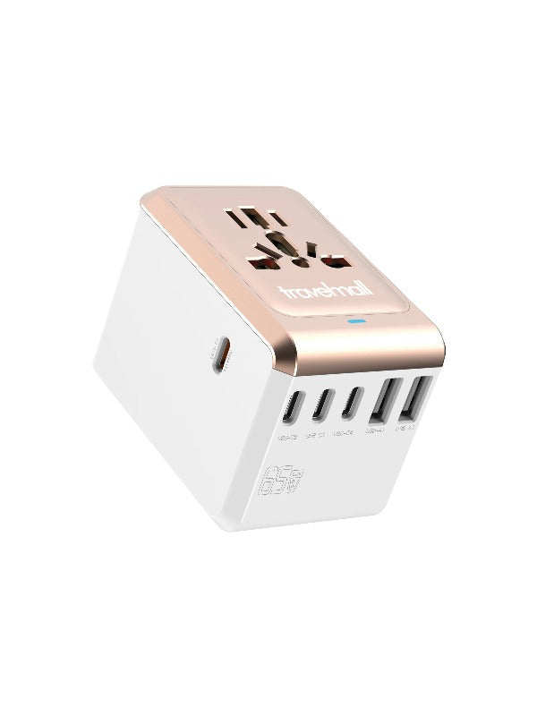 Travelmall GaN 65W PD High Performance Worldwide Travel Adaptor