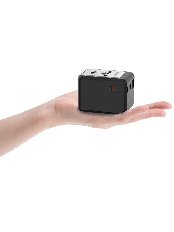 Travelmall GaN 65W PD High Performance Worldwide Travel Adaptor in Black Color 3