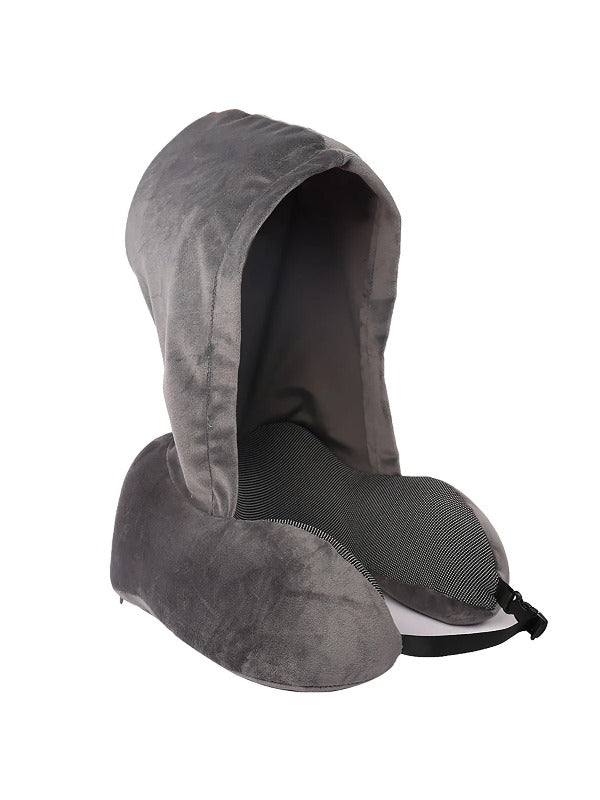 Travelmall Premium Foldable Memory Foam Pillow with Hood