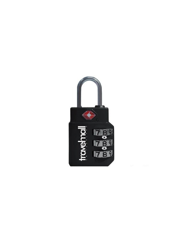 Travelmall TSA 3-Dial Combination Lock in Black Color