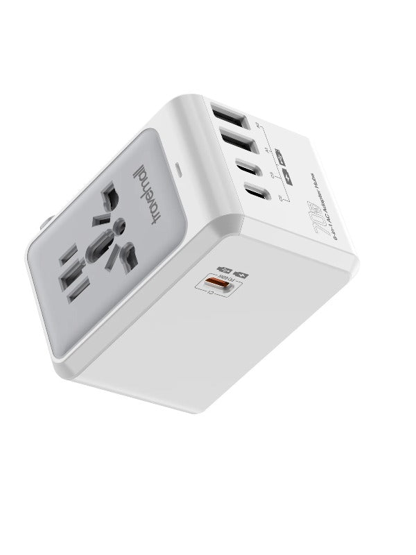 Travelmall TecADVISOR 70W 6-in-1 Multi Tool Laptop Adaptor with 5 USB Ports and Multi-functional Hubs 5