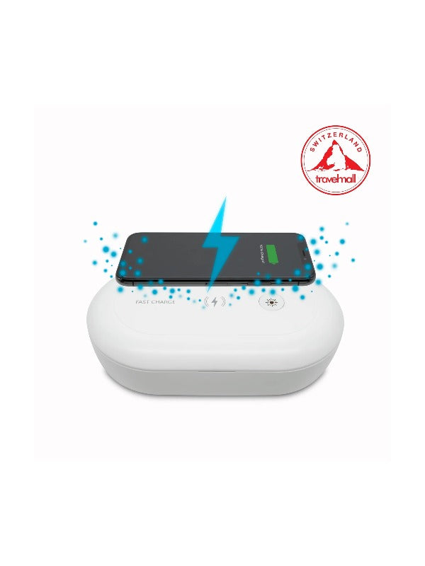 Travelmall XL Multi-Functional UV Steriliser Station With 10W Qi Wireless Charger 2
