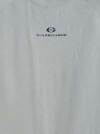 "Troublemaker" Lightweight Hydrogen Silk Blend T-Shirt with Adjustable Strap