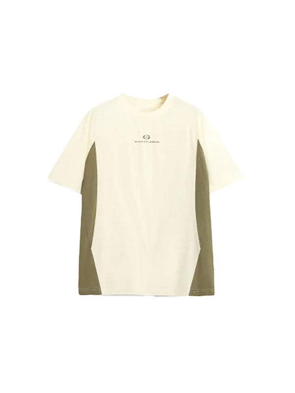 "Troublemaker" Lightweight Hydrogen Silk Blend T-Shirt with Adjustable Strap in Apricot Color