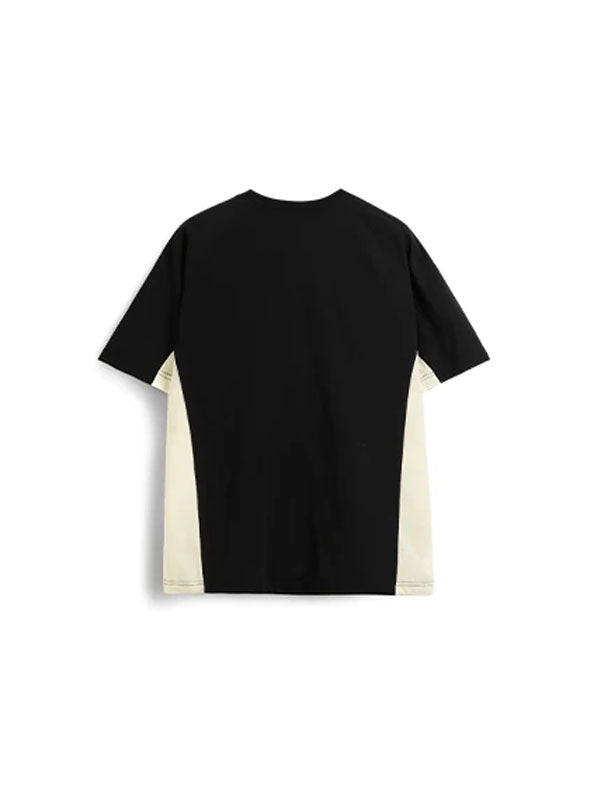 "Troublemaker" Lightweight Hydrogen Silk Blend T-Shirt with Adjustable Strap in Black Color 2