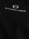 "Troublemaker" Lightweight Hydrogen Silk Blend T-Shirt with Adjustable Strap in Black Color 3