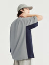"Troublemaker" Lightweight Hydrogen Silk Blend T-Shirt with Adjustable Strap in Grey Color 4