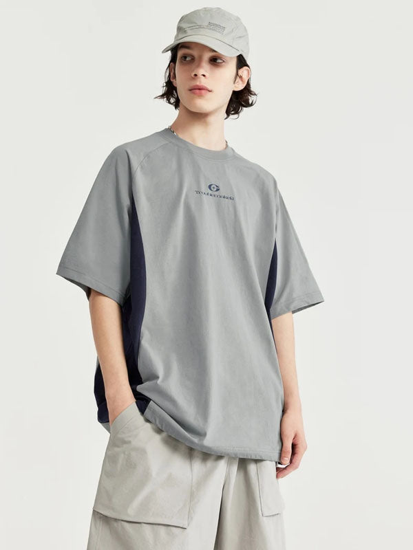 "Troublemaker" Lightweight Hydrogen Silk Blend T-Shirt with Adjustable Strap in Grey Color 6