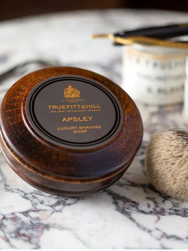 Truefitt & Hill Apsley Luxury Shaving Soap In Wooden Bowl 2