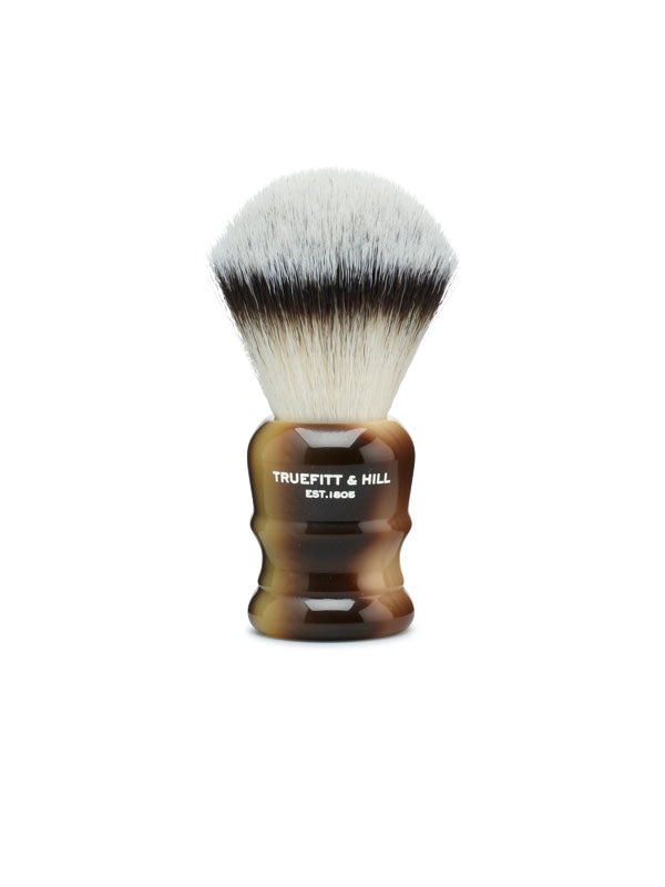 Truefitt & Hill Wellington Shaving Brush Synthetic Bulb Knot Faux Horn Color