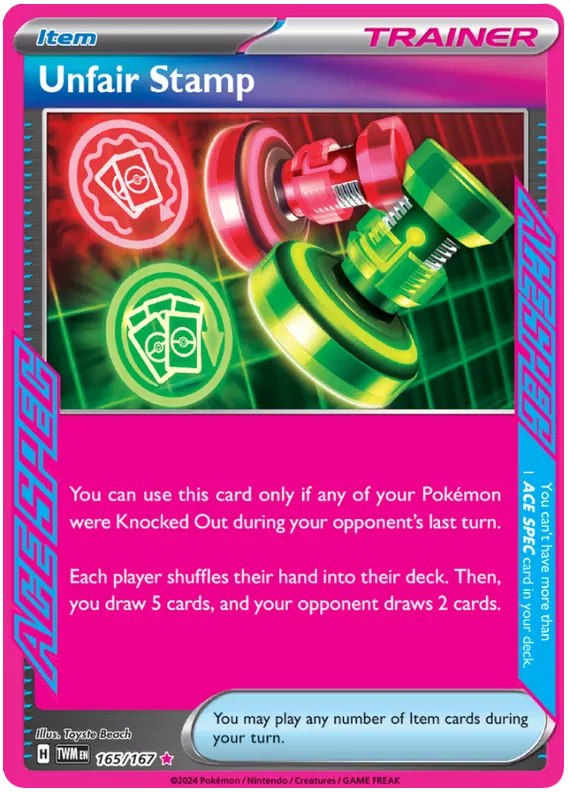 [Collector Troves] Pokemon Scarlet & Violet Twilight Masquerade Trainer Unfair Stamp Card