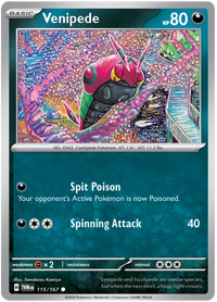 [Collector Troves] Pokemon Scarlet & Violet Twilight Masquerade Venipede Card