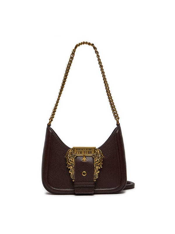 Versace Jeans Couture Couture Barocco Buckle Mini Bag [BROWN]