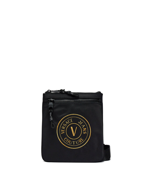 Versace Jeans Couture Logo Patch Messenger Bag 