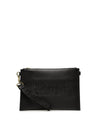 Versace Jeans Couture Logo Plaque Clutch Bag black