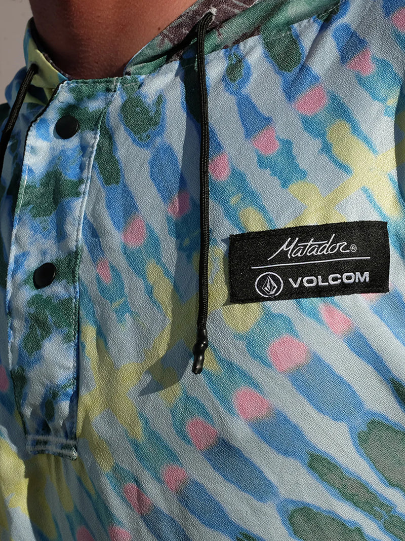 Volcom x Matador Packable Beach Poncho in Volcom Tie Dye Color 5