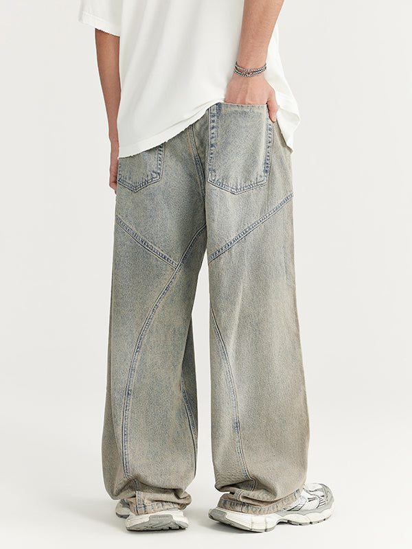 Washed Wide Leg Jeans 10