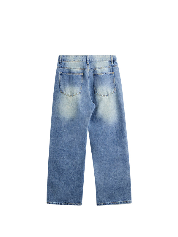 Washed Wide Leg Jeans	12426S24 2