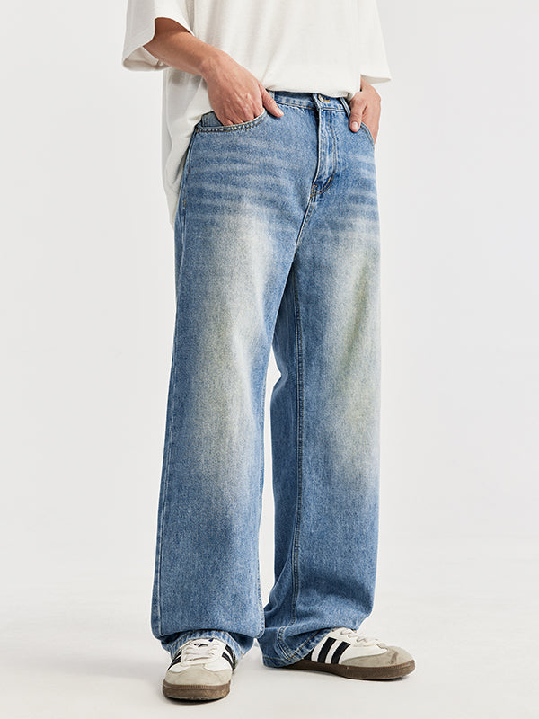 Washed Wide Leg Jeans	12426S24 3