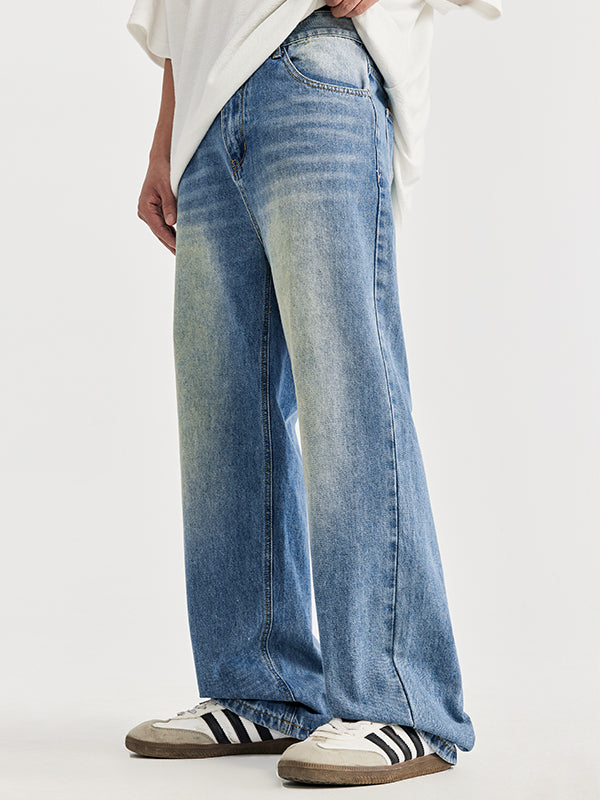 Washed Wide Leg Jeans	12426S24 5