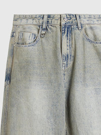 Washed Wide Leg Jeans 17