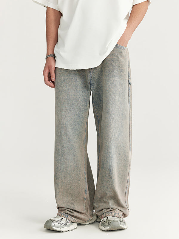 Washed Wide Leg Jeans 5