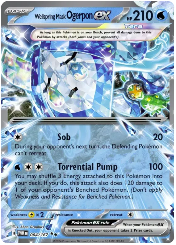 [Collector Troves] Pokemon Scarlet & Violet Twilight Masquerade Wellspring Mask Ogerpon ex Card