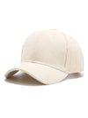 White Corduroy Baseball Cap