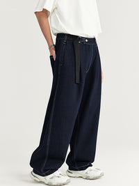 Wide Leg Jeans with Belt 5