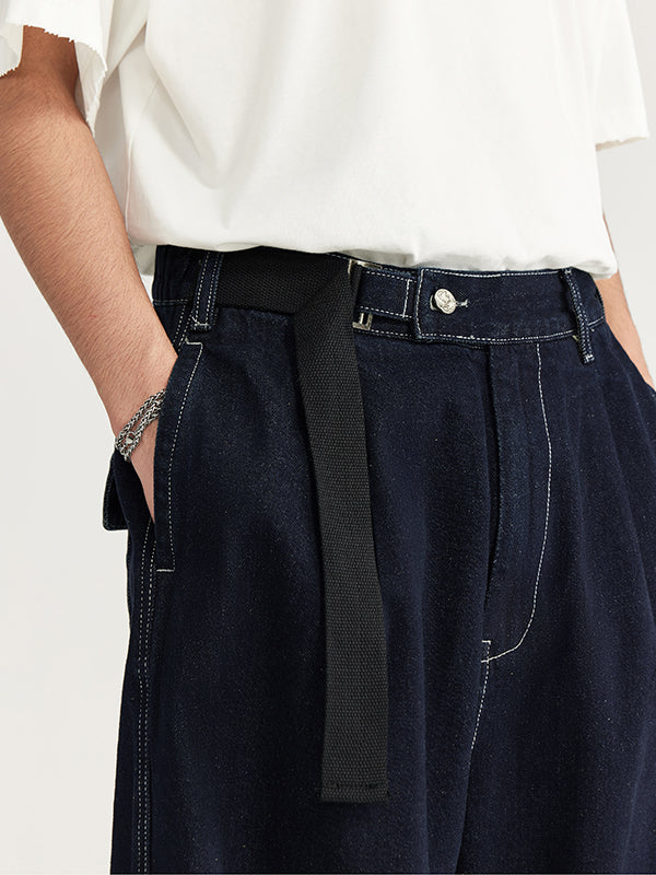 Wide Leg Jeans with Belt 7