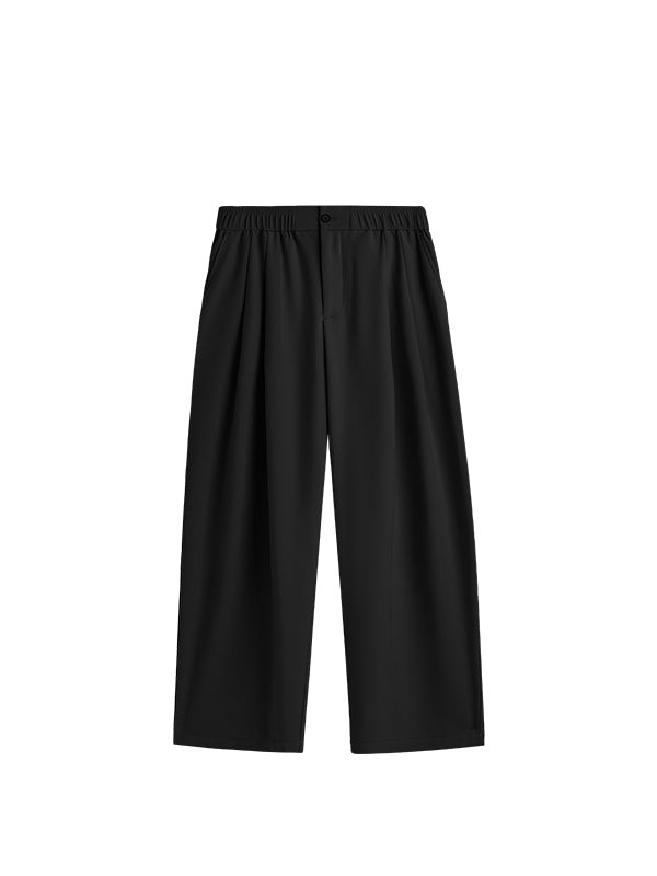 Wide Leg Trousers in Black Color