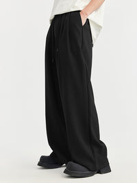 Wide Leg Trousers in Black Color 4