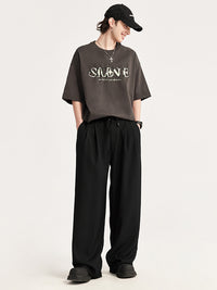 Wide Leg Trousers in Black Color 6
