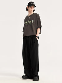 Wide Leg Trousers in Black Color 7