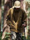 Wind and Waterproof Jacket (with mini compass on zip) in Brown Color 3