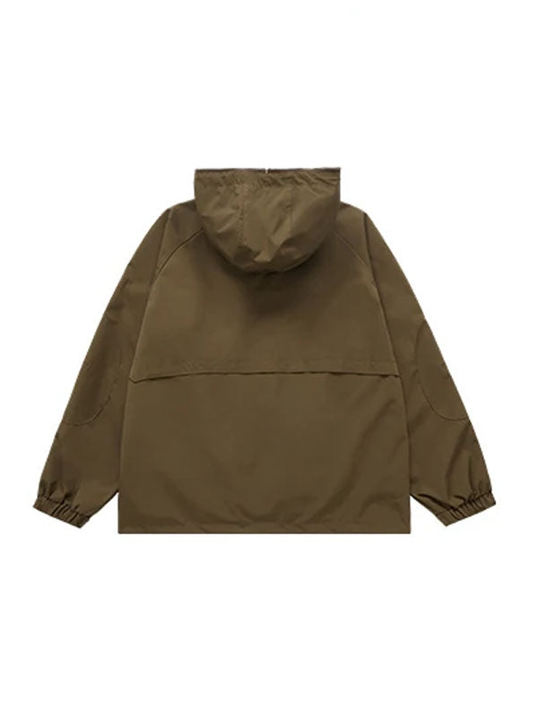 Windbreaker Jacket in Brown Color 2