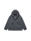 Windbreaker Jacket in Dark Grey Color