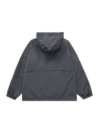 Windbreaker Jacket in Dark Grey Color 3
