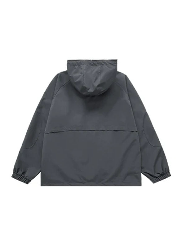 Windbreaker Jacket in Dark Grey Color 3